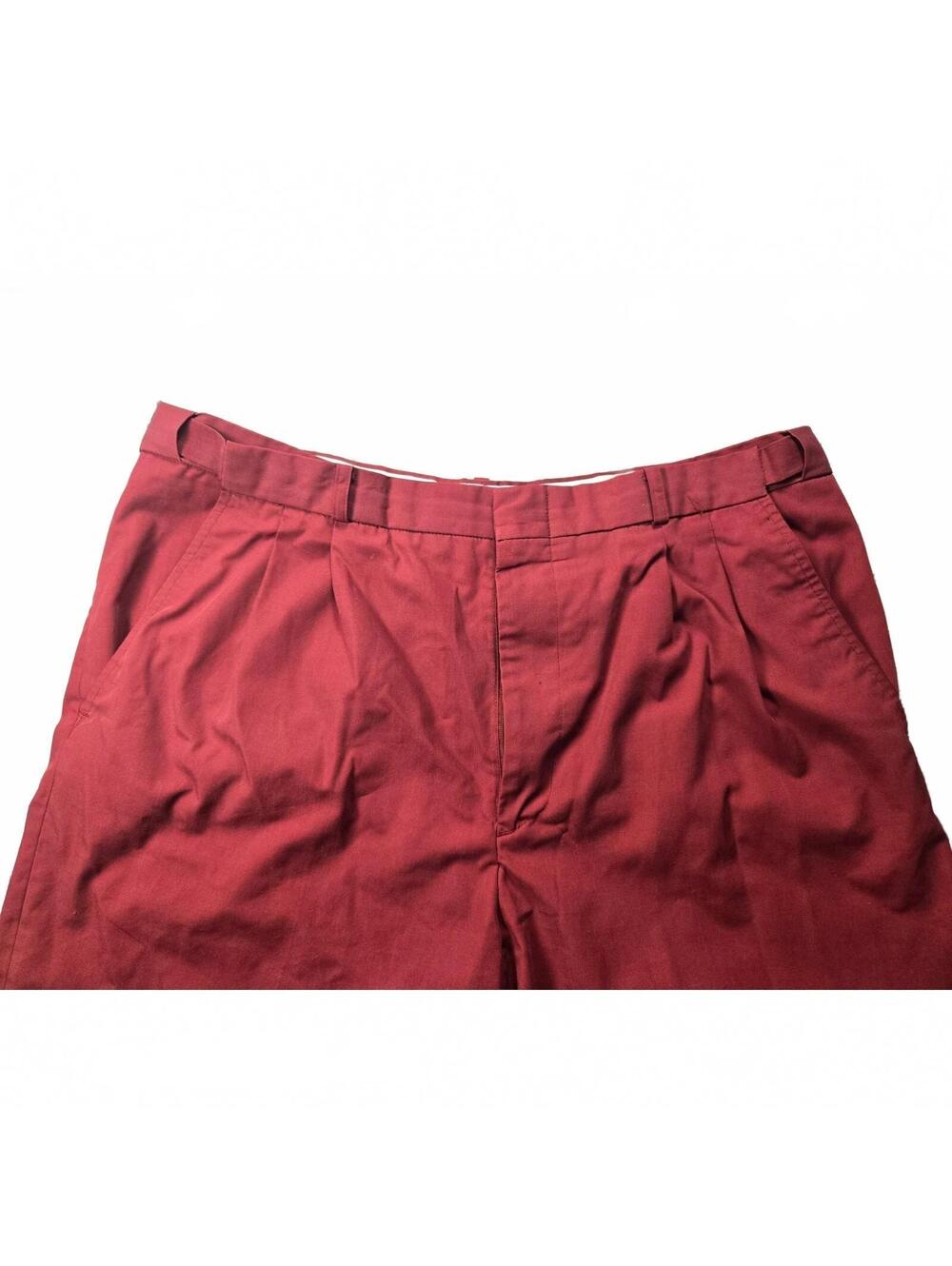 VTG 70s 80s Haband Men's Size 38 Red Flat Front Disco Dress Pants Slacks Size 38